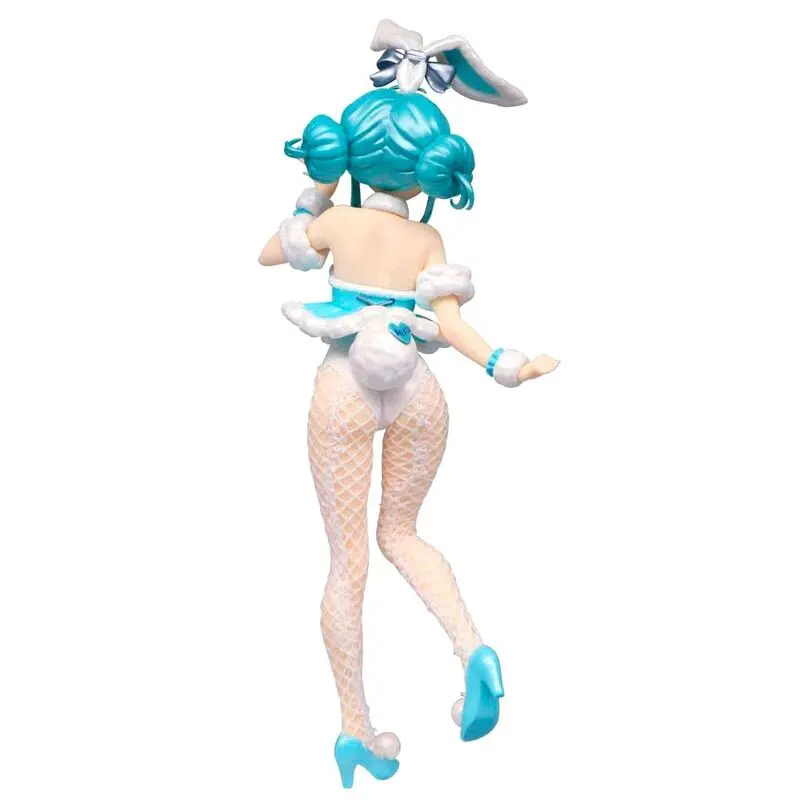 Hatsune Miku BiCute Bunnies PVC Statue Hatsune Miku White Rabbit Pearl Color ver. product photo