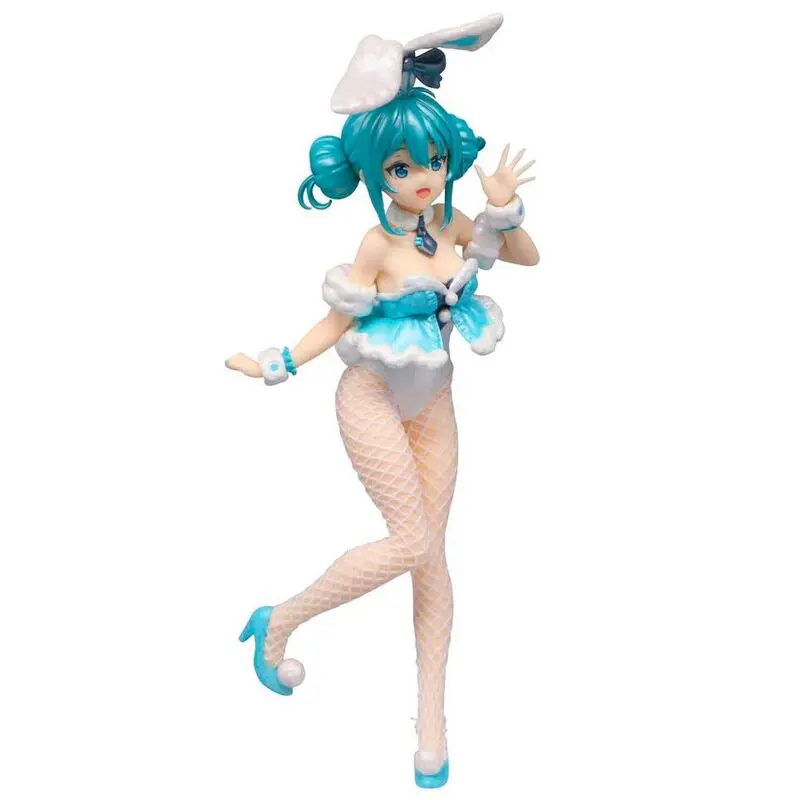 Hatsune Miku BiCute Bunnies PVC Statue Hatsune Miku White Rabbit Pearl Color ver. product photo