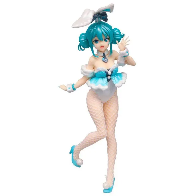 Hatsune Miku BiCute Bunnies PVC Statue Hatsune Miku White Rabbit Pearl Color ver. product photo