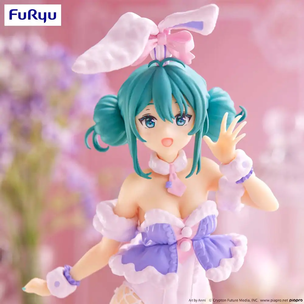 Hatsune Miku BiCute Bunnies PVC Statue White Rabbit Purple Color Ver. 28 cm product photo