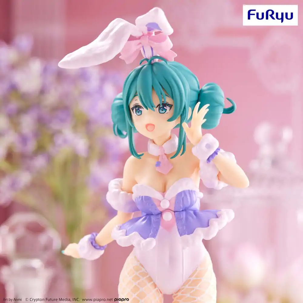 Hatsune Miku BiCute Bunnies PVC Statue White Rabbit Purple Color Ver. 28 cm product photo