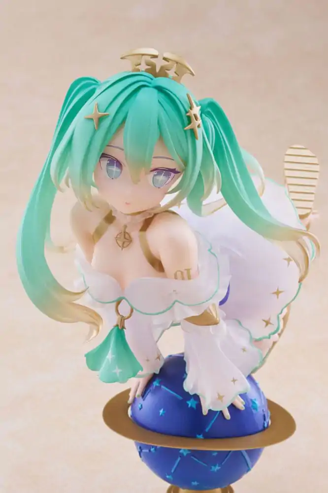 Hatsune Miku PVC Statue Bust Up Figure 39 Miku's Day Anniversary 2nd Season Glittering Star Ver. 18 cm product photo