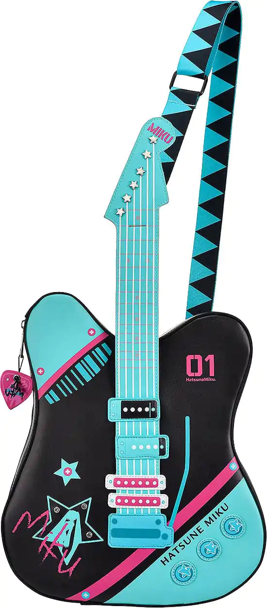 Hatsune Miku Shoulder Bag Character Vocal Series 01: Hatsune Miku Guitar-Shaped termékfotó