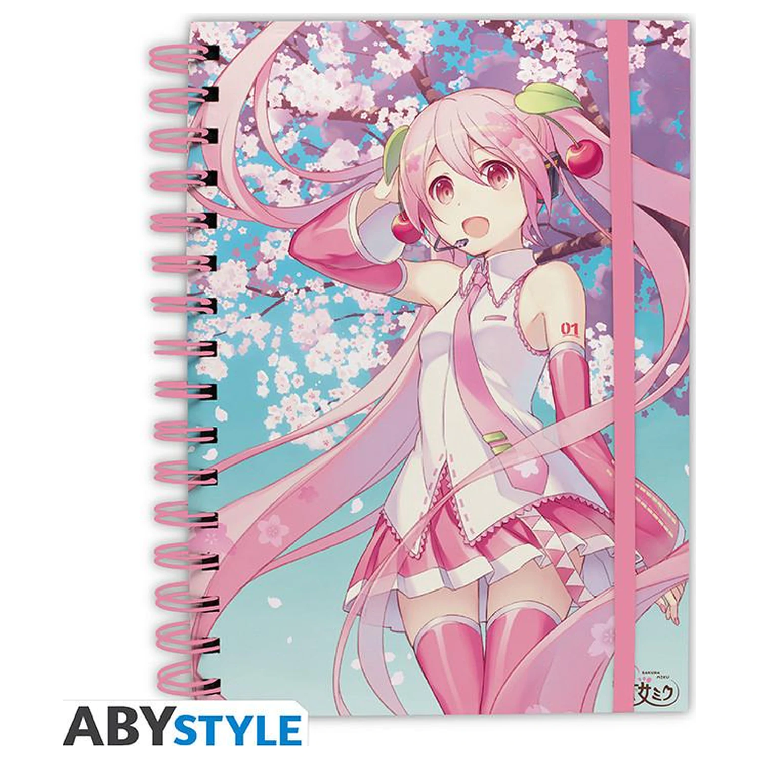 Hatsune Miku Cherry Blossoms Notebook A5 Spiral product photo