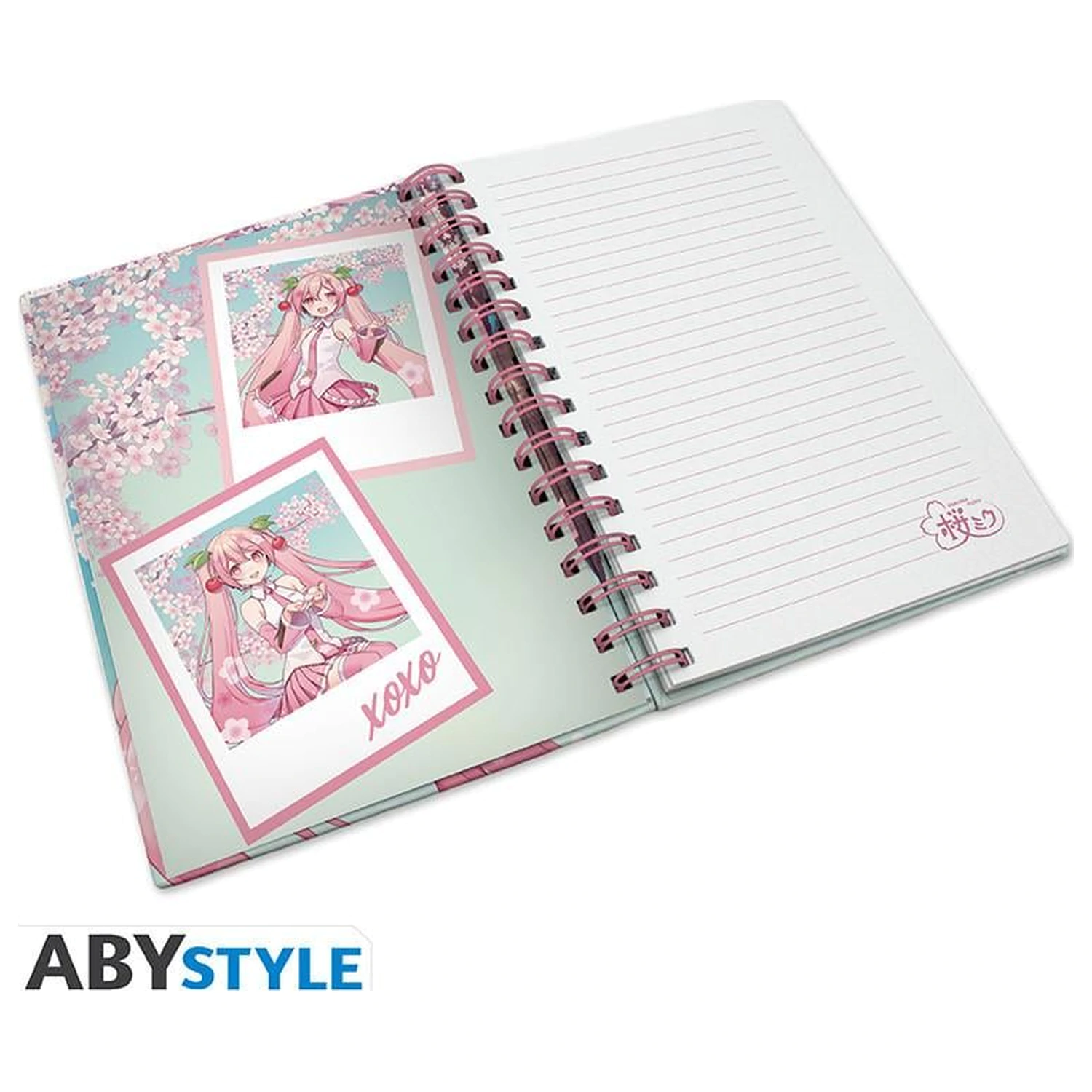 Hatsune Miku Cherry Blossoms Notebook A5 Spiral product photo