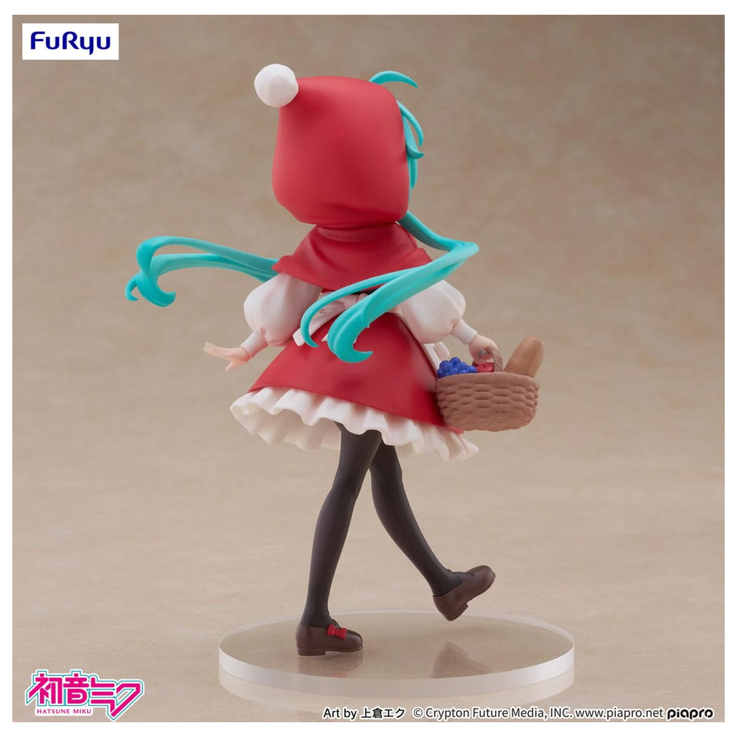 Hatsune Miku Desktop Fairy PVC Statue Hatsune Miku Little red riding hood Ver. 16 cm    product photo