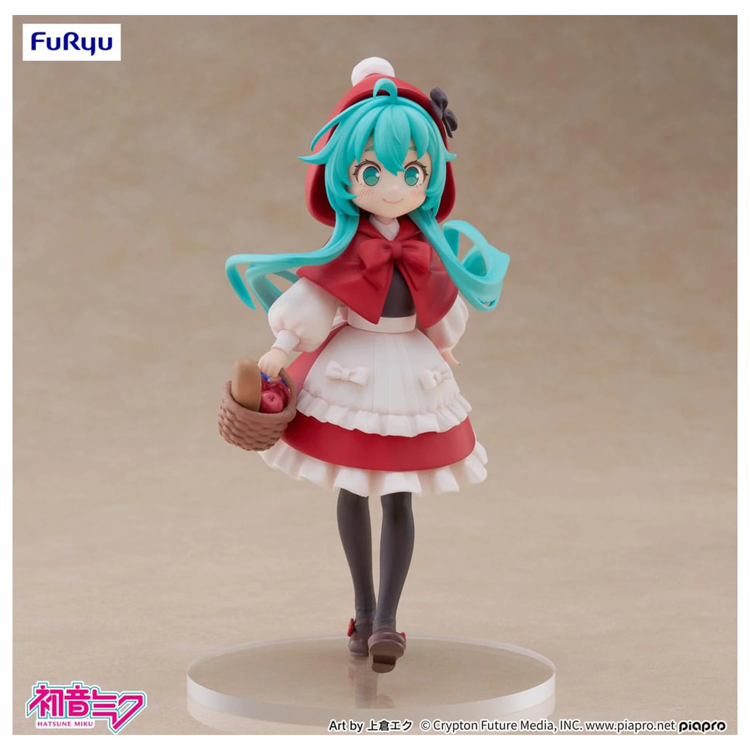 Hatsune Miku Desktop Fairy PVC Statue Hatsune Miku Little red riding hood Ver. 16 cm    product photo