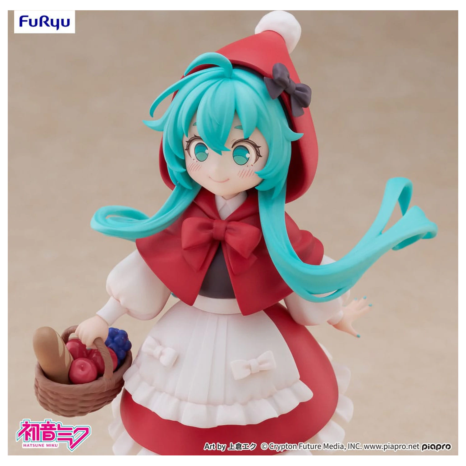 Hatsune Miku Desktop Fairy PVC Statue Hatsune Miku Little red riding hood Ver. 16 cm    product photo