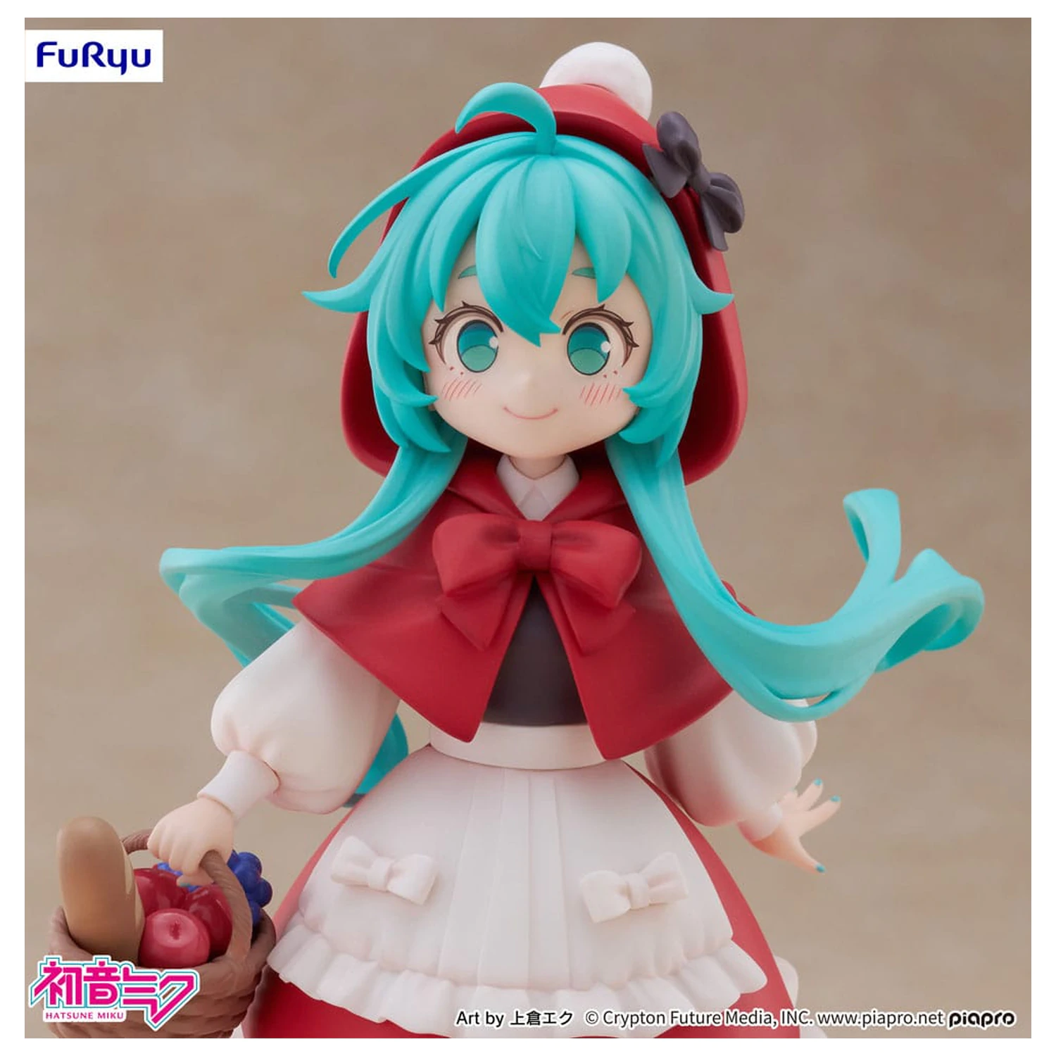 Hatsune Miku Desktop Fairy PVC Statue Hatsune Miku Little red riding hood Ver. 16 cm    product photo