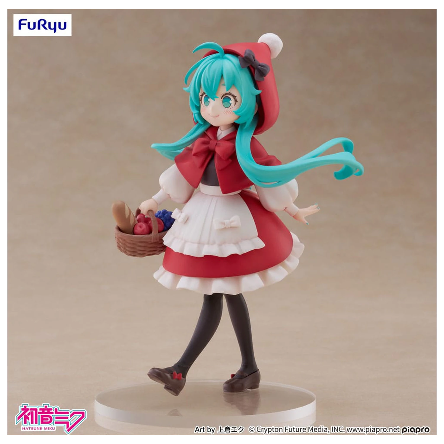 Hatsune Miku Desktop Fairy PVC Statue Hatsune Miku Little red riding hood Ver. 16 cm    product photo