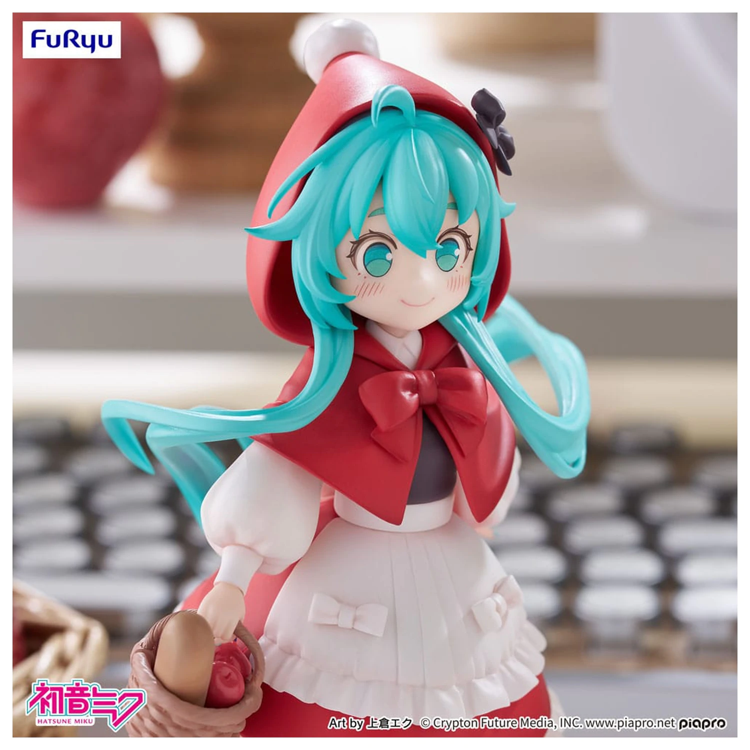 Hatsune Miku Desktop Fairy PVC Statue Hatsune Miku Little red riding hood Ver. 16 cm    product photo