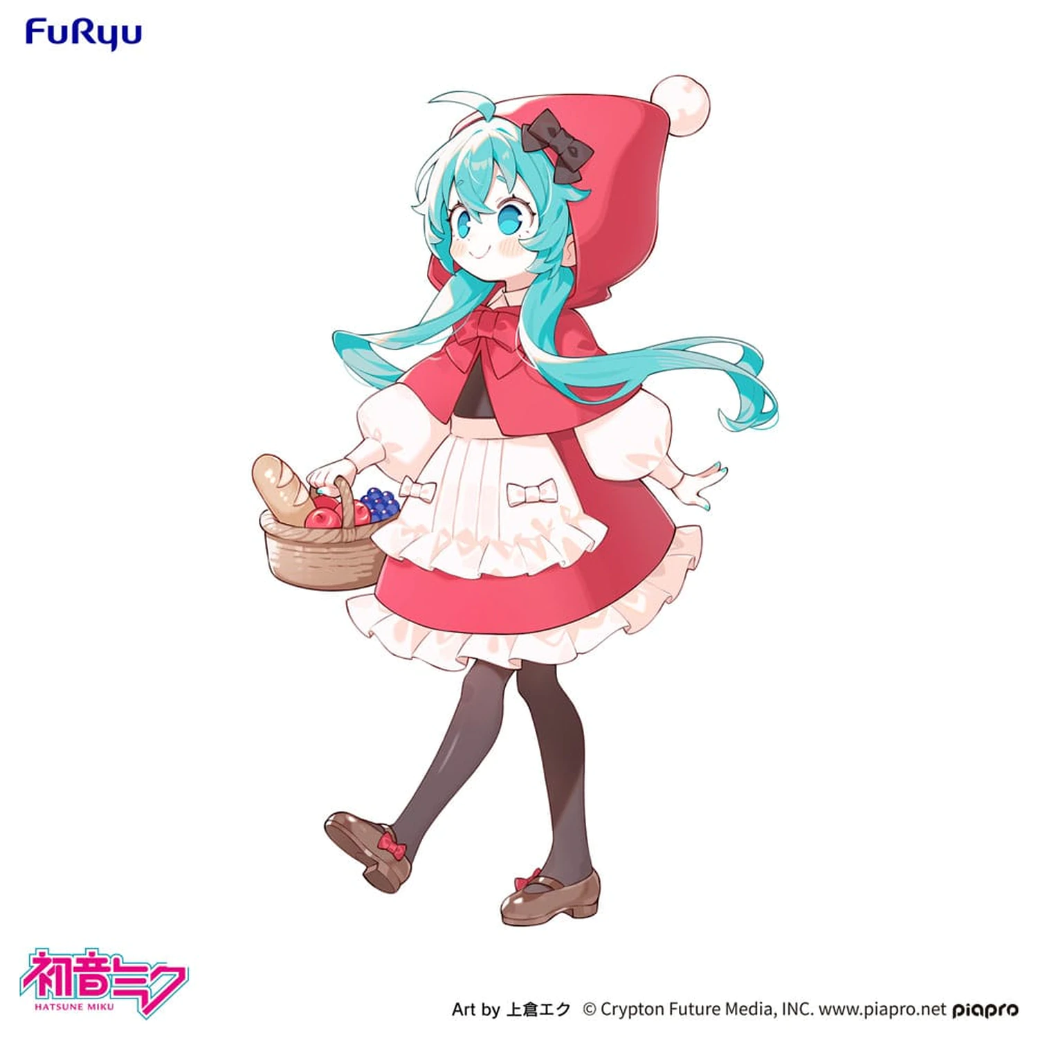 Hatsune Miku Desktop Fairy PVC Statue Hatsune Miku Little red riding hood Ver. 16 cm    product photo