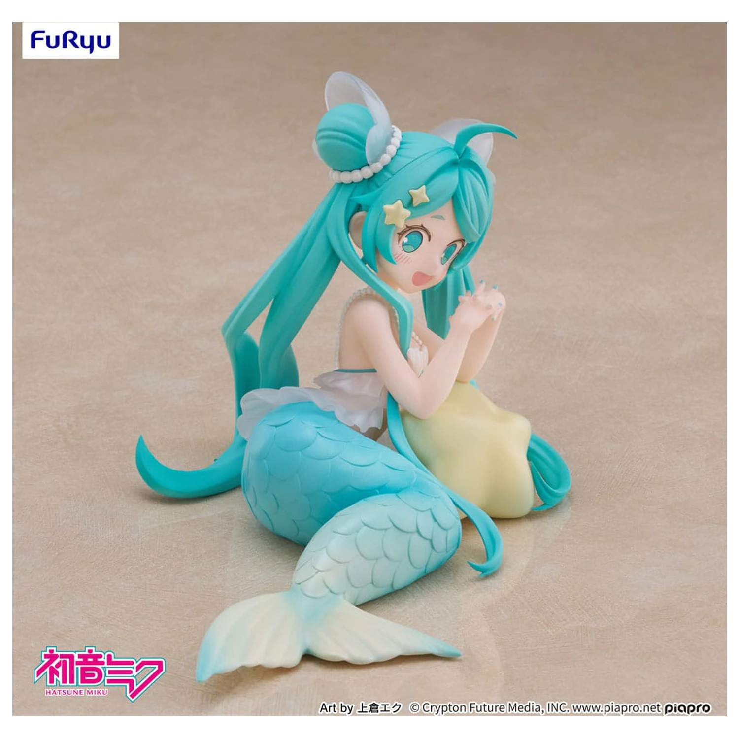 Hatsune Miku Desktop Fairy PVC Statue Hatsune Miku Mermaid princess Ver. 9 cm    product photo