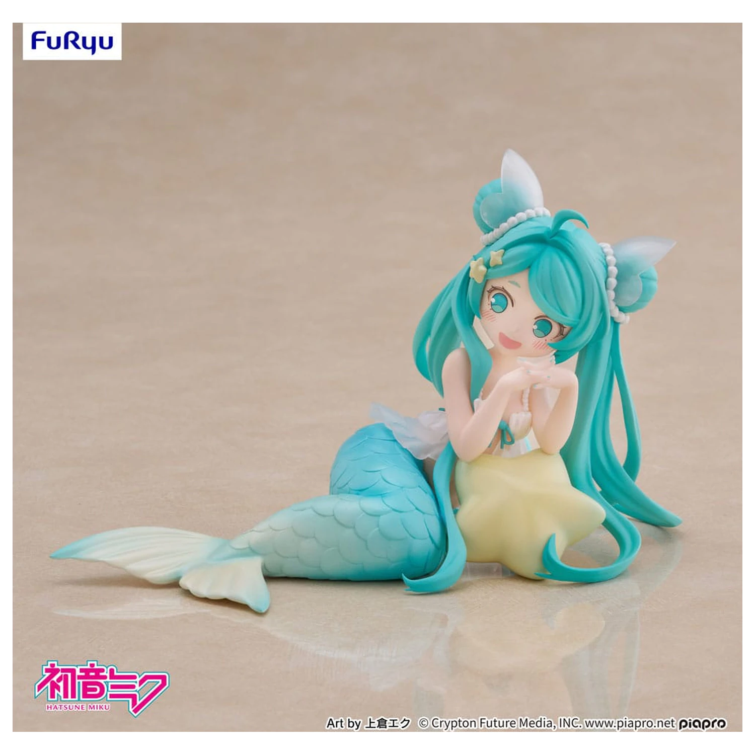 Hatsune Miku Desktop Fairy PVC Statue Hatsune Miku Mermaid princess Ver. 9 cm    product photo