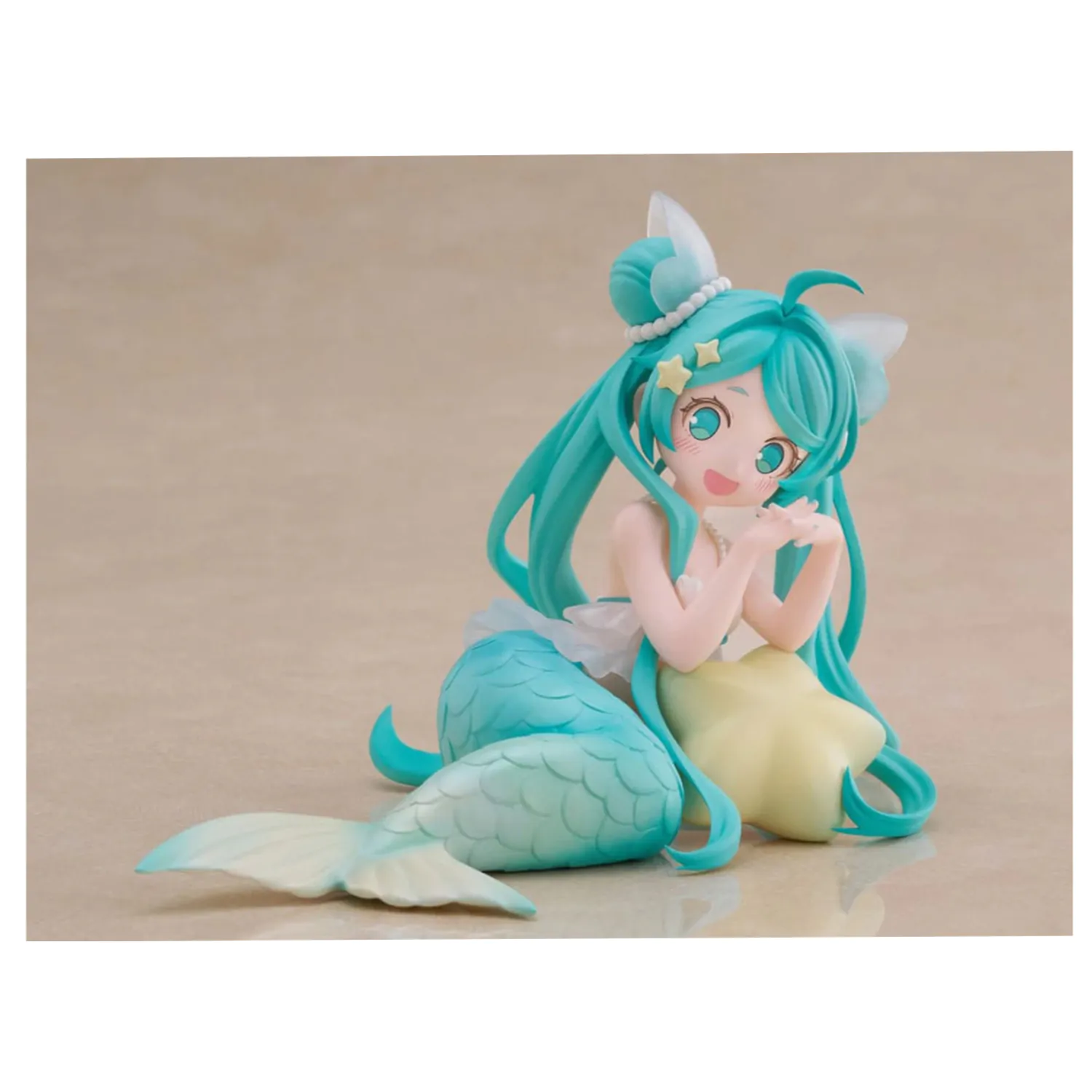 Hatsune Miku Desktop Fairy PVC Statue Hatsune Miku Mermaid princess Ver. 9 cm    product photo