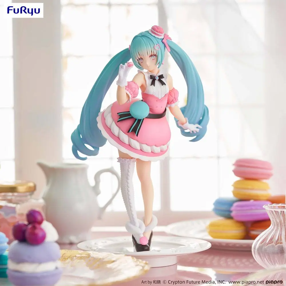 Hatsune Miku Exceed Creative PVC Statue Hatsune Miku Sweet Sweets Series Macaroon 21 cm product photo