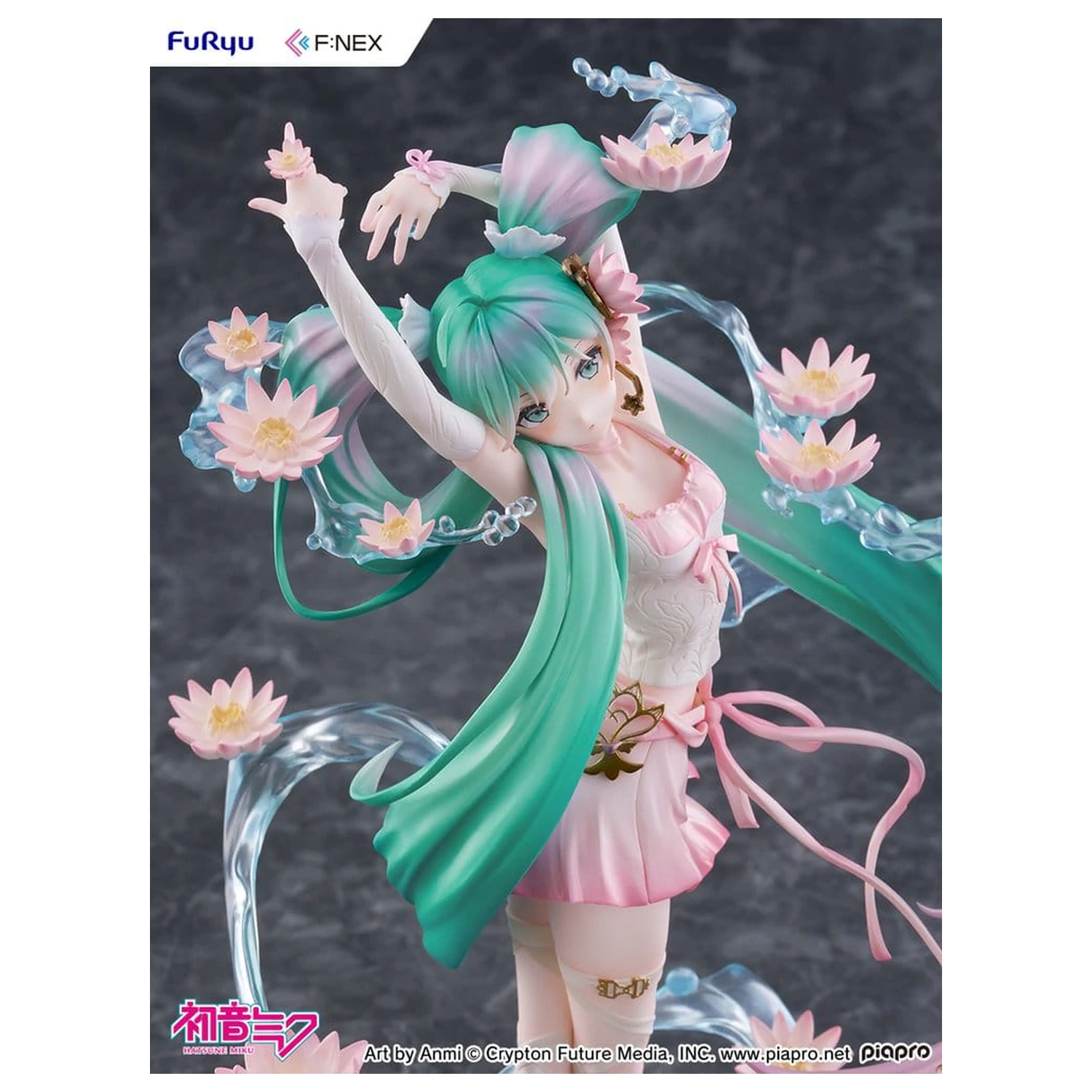 Hatsune Miku F:NEX PVC Statue 1/7 Water lily Ver. 27 cm   product photo