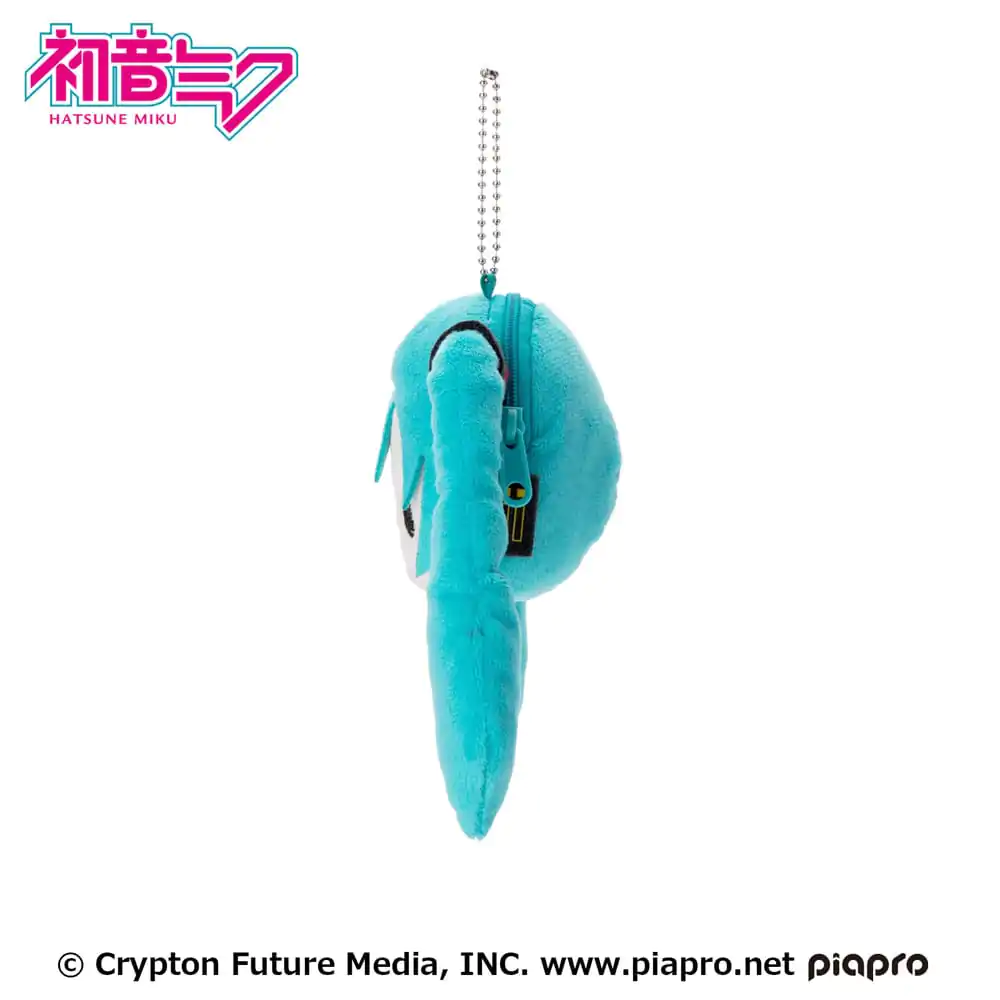 Hatsune Miku Plush Keychain Miku Face 13 cm termékfotó