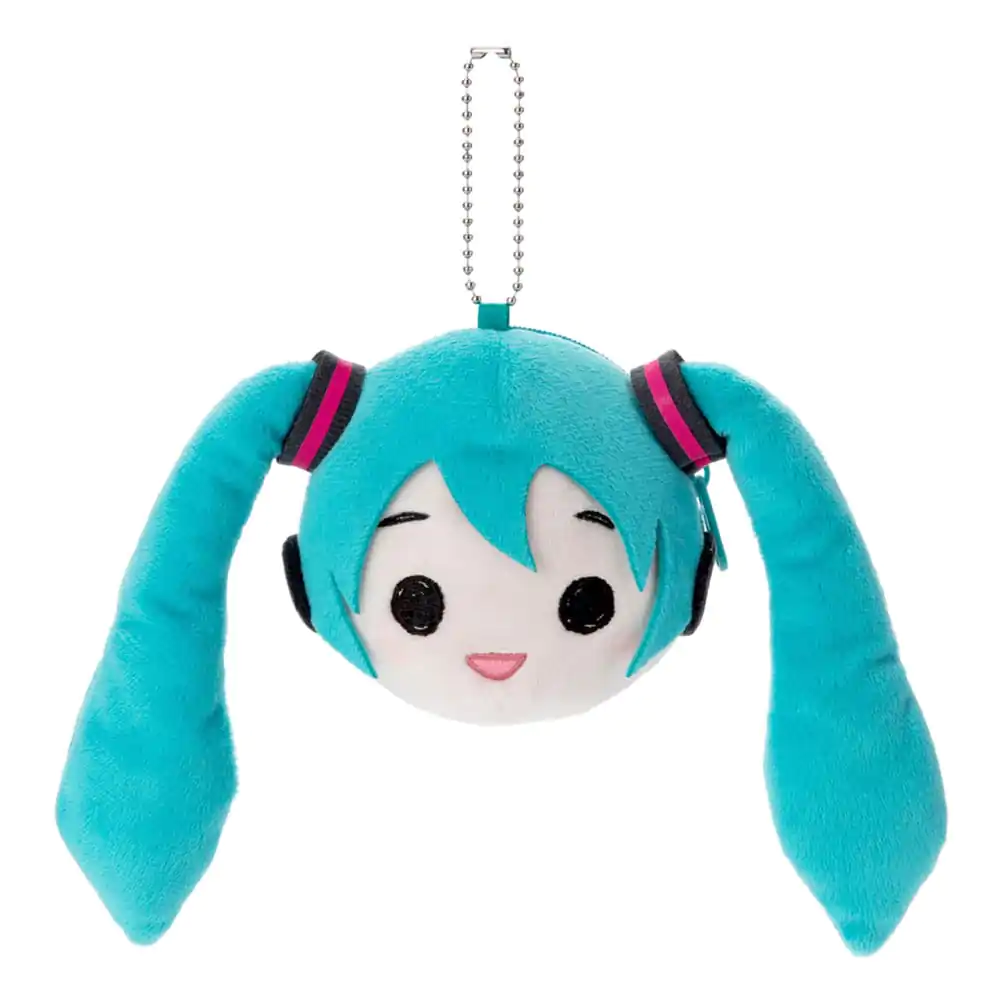 Hatsune Miku Plush Keychain Miku Face 13 cm termékfotó