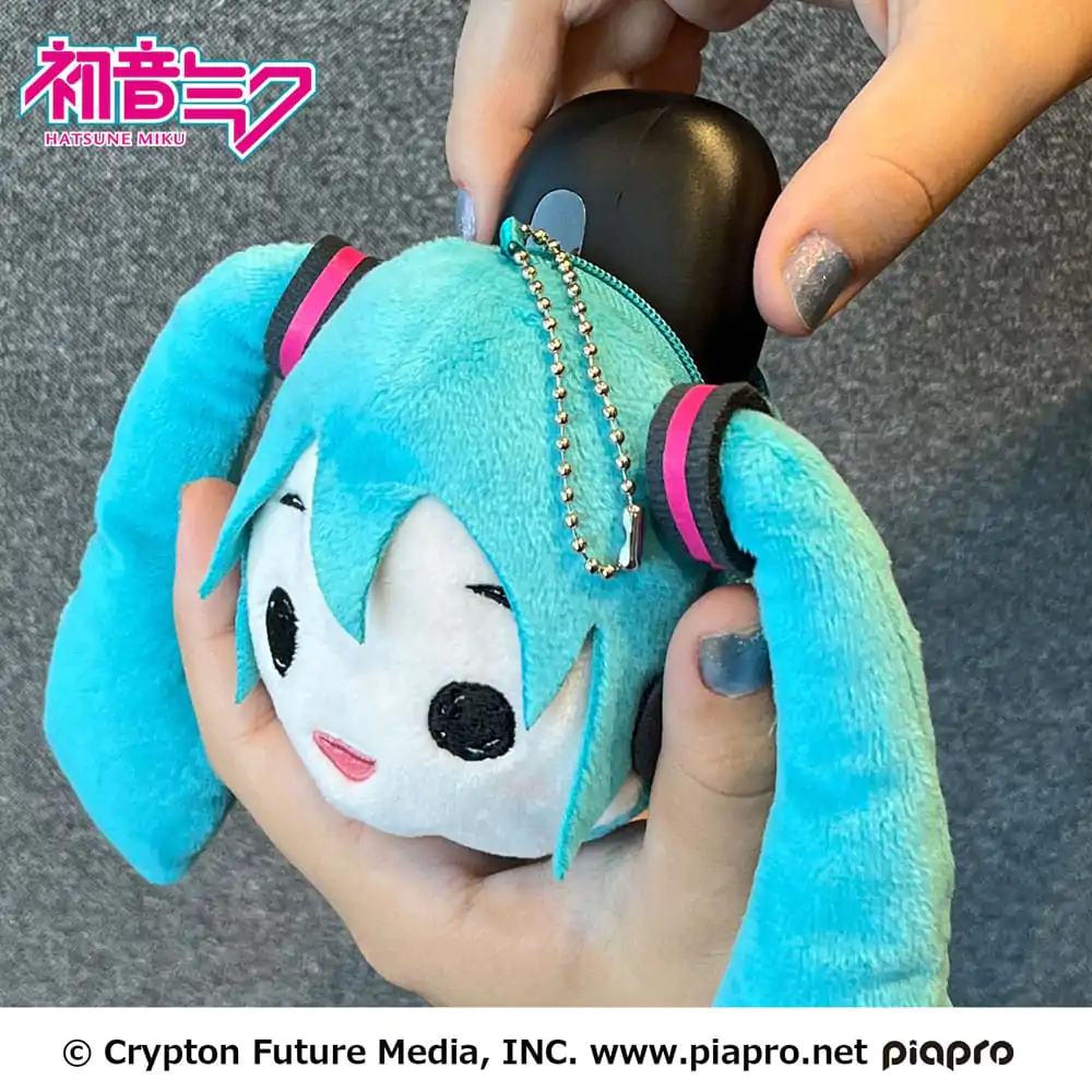 Hatsune Miku Plush Keychain Miku Face 13 cm termékfotó