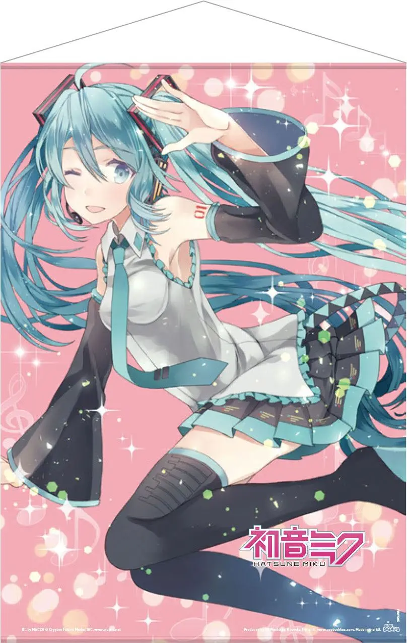 Hatsune Miku Wallscroll Pink Glitter Miku 50 x 70 cm termékfotó