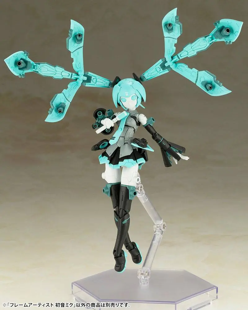 Hatsune Miku Frame Arms Plastic Model Kit 1/100 Frame Music Girl Hatsune Miku 16 cm product photo