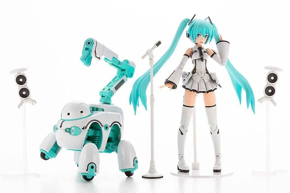 Hatsune Miku Frame Arms Girl Plastic Model Kit Music Girl Hatsune Miku (Maruttoys Ver.) &amp; Tamotu (Miku Ver.) 15 cm product photo