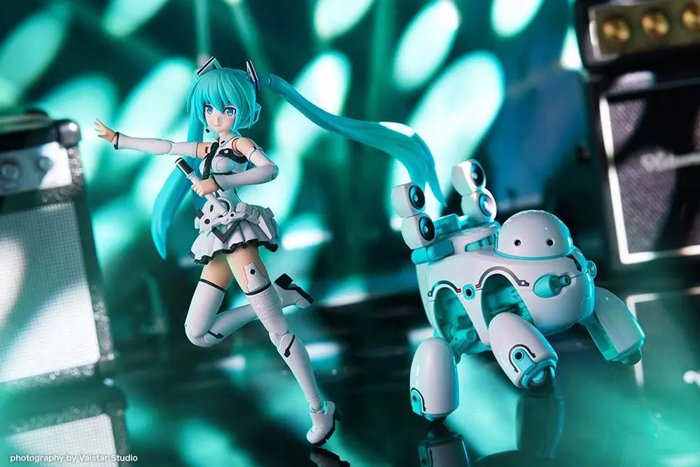 Hatsune Miku Frame Arms Girl Plastic Model Kit Music Girl Hatsune Miku (Maruttoys Ver.) &amp; Tamotu (Miku Ver.) 15 cm product photo