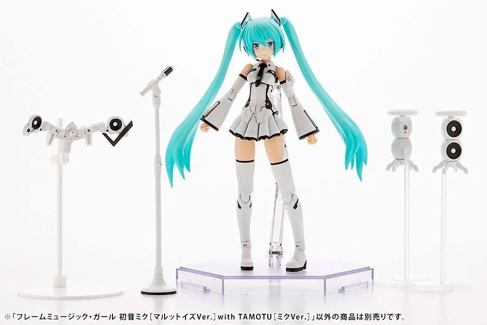 Hatsune Miku Frame Arms Girl Plastic Model Kit Music Girl Hatsune Miku (Maruttoys Ver.) &amp; Tamotu (Miku Ver.) 15 cm product photo