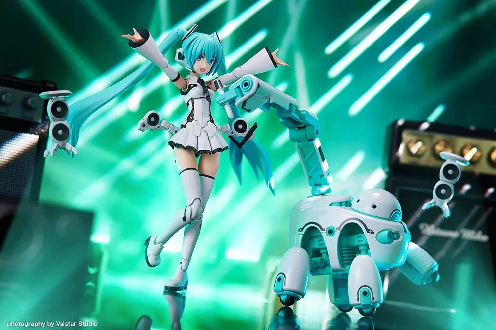 Hatsune Miku Frame Arms Girl Plastic Model Kit Music Girl Hatsune Miku (Maruttoys Ver.) &amp; Tamotu (Miku Ver.) 15 cm product photo