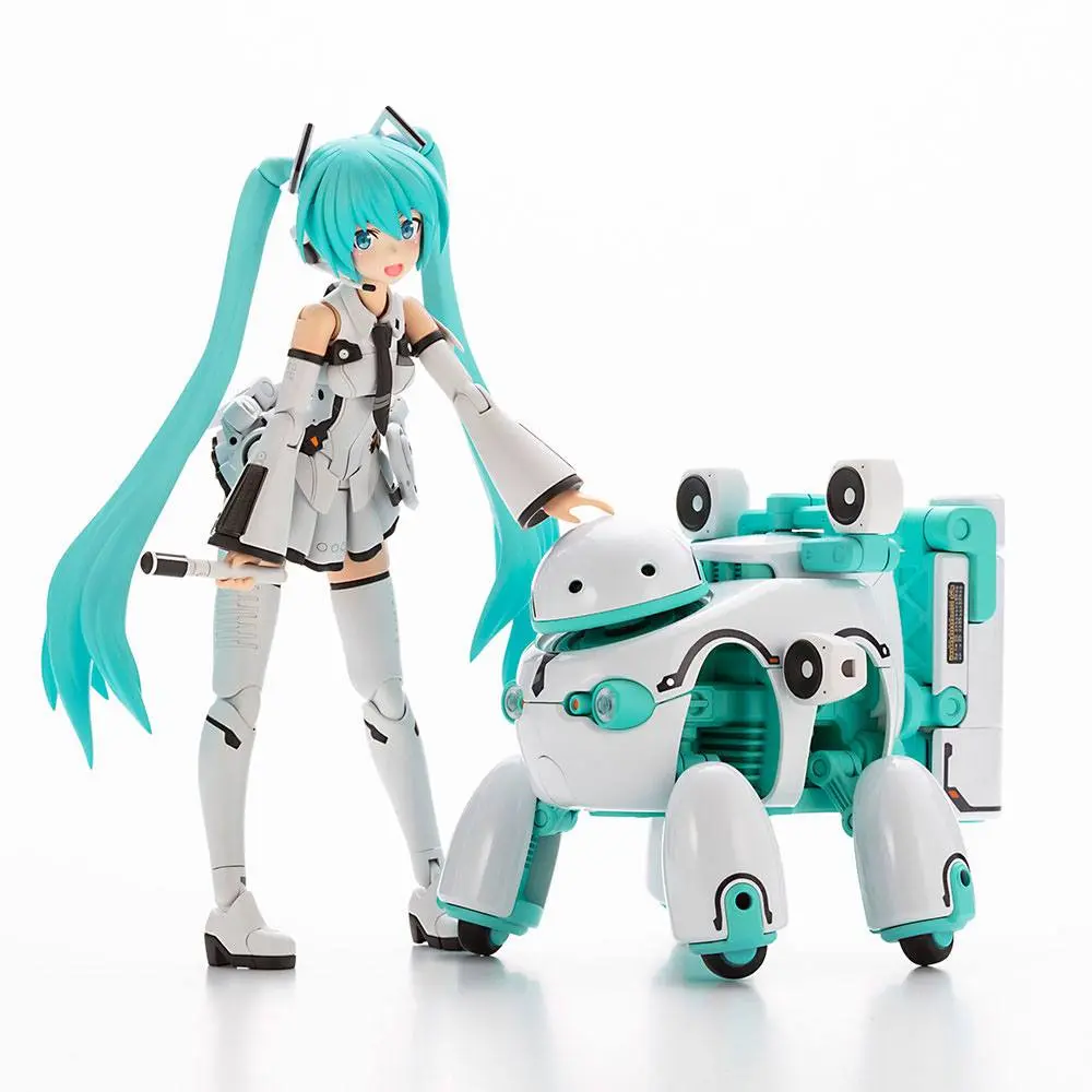 Hatsune Miku Frame Arms Girl Plastic Model Kit Music Girl Hatsune Miku (Maruttoys Ver.) &amp; Tamotu (Miku Ver.) 15 cm product photo