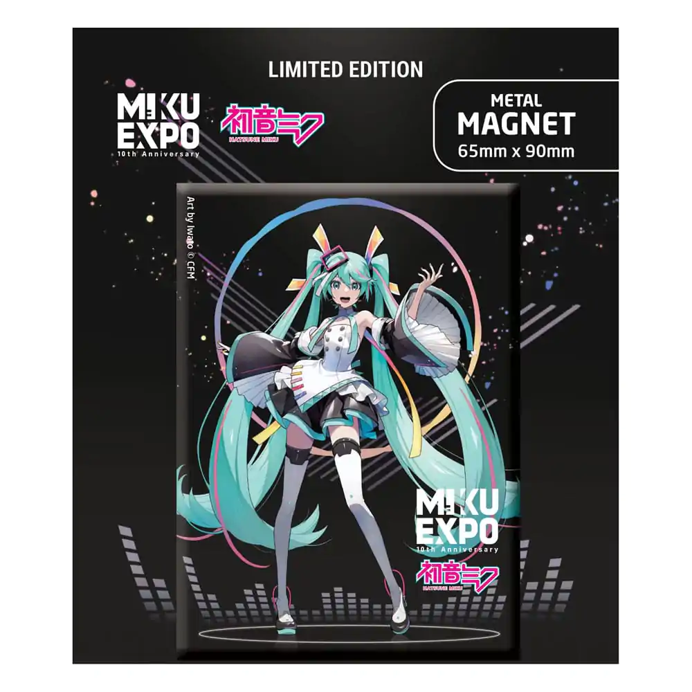 Hatsune Miku Fridge Magnet Miku Expo 10th Anniversary Art by Iwato Ver. Limited Edition product photo