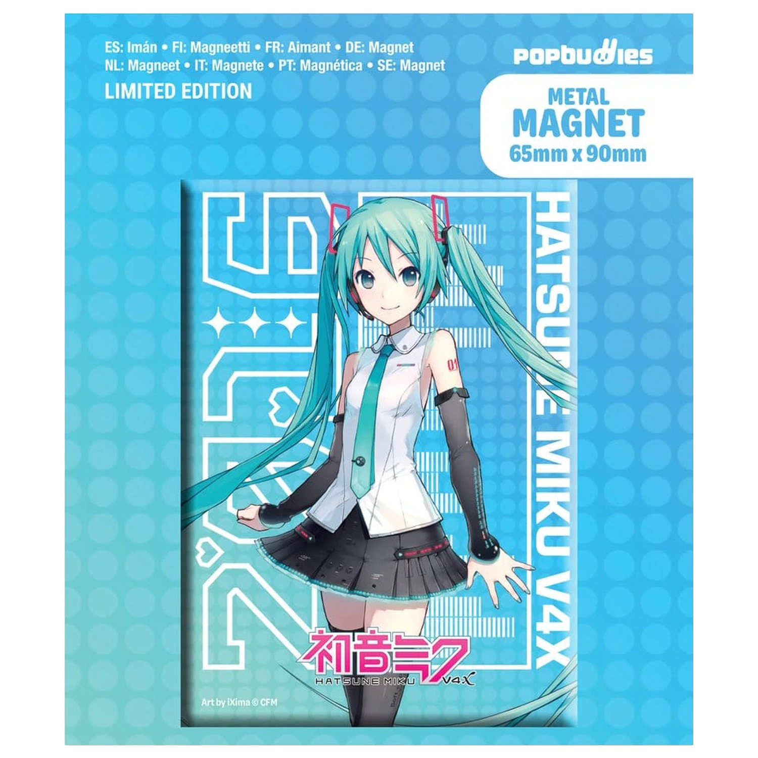 Hatsune Miku Fridge Magnet V4x Metal product photo