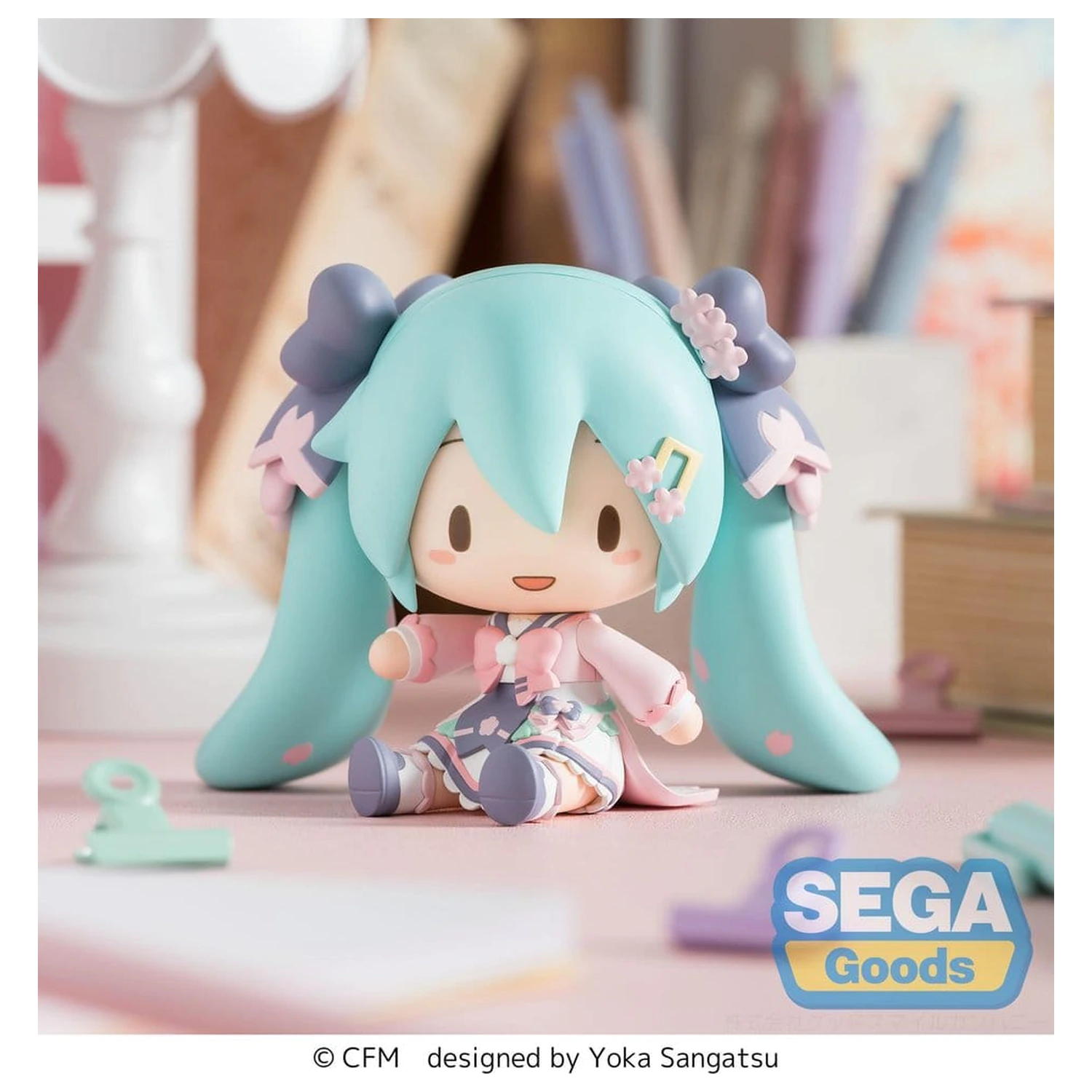 Hatsune Miku fuwa petit Chibi Figure "New Semester" 8 cm product photo