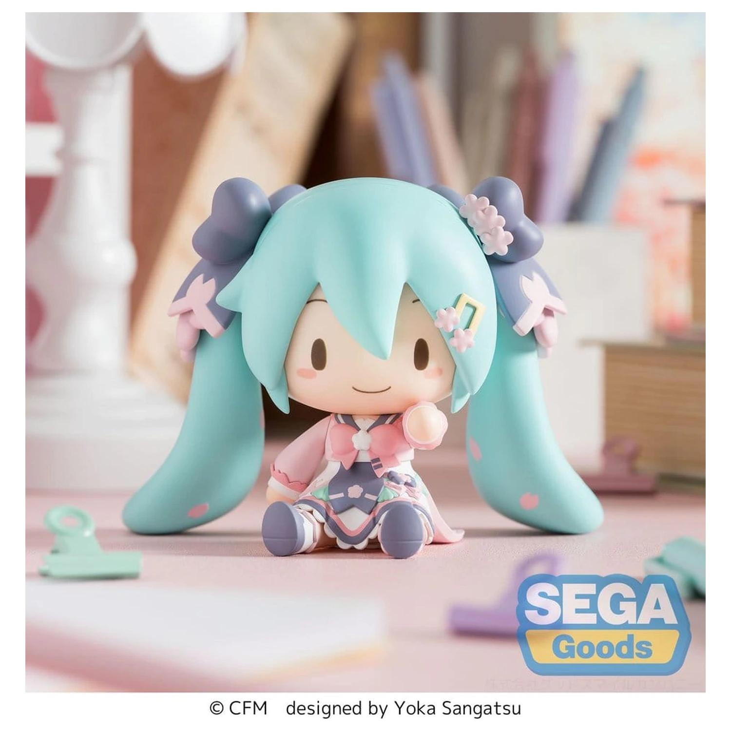 Hatsune Miku fuwa petit Chibi Figure "New Semester" 8 cm product photo