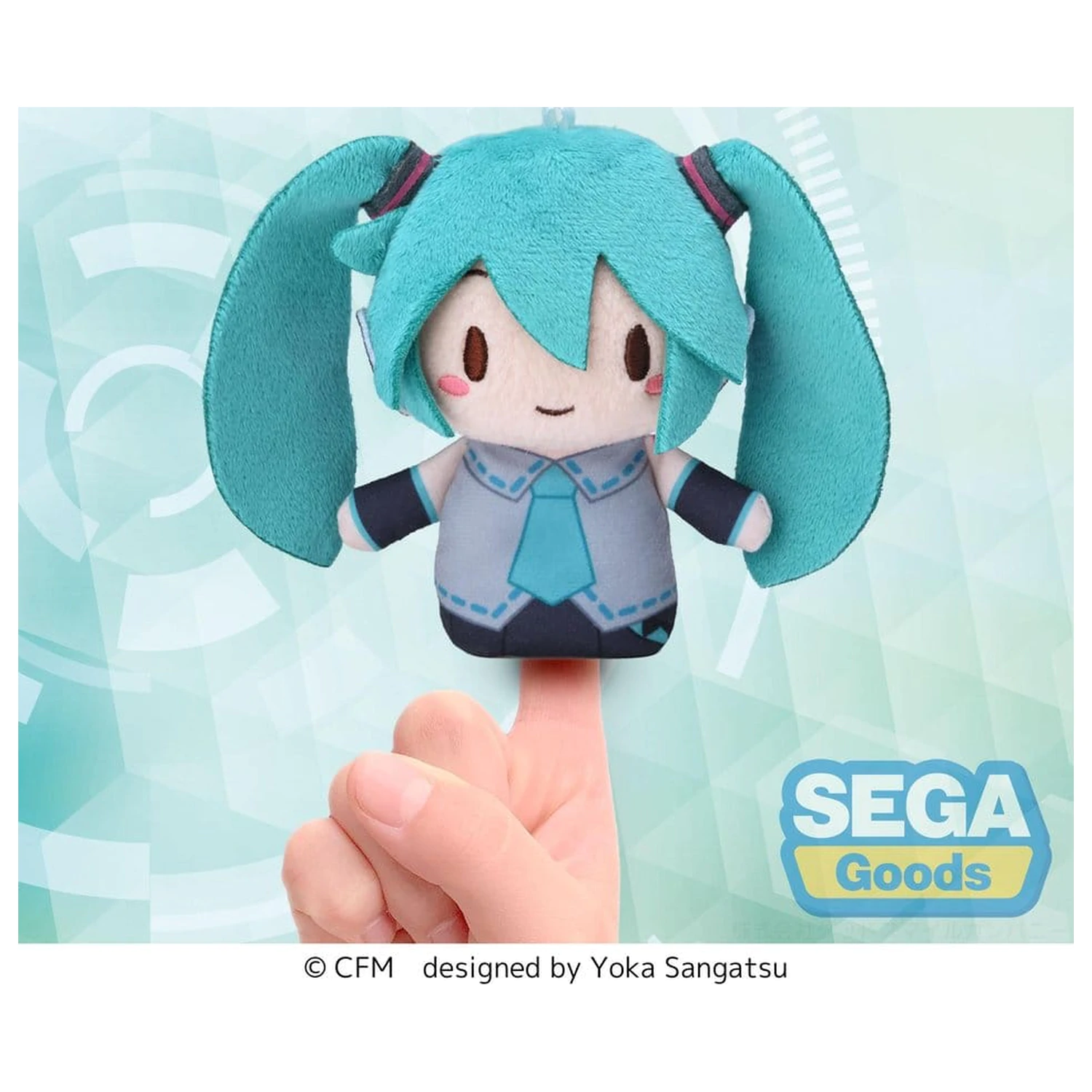 Hatsune Miku Fuwa Petit Plush Figure Finger Mascot 10 cm product photo