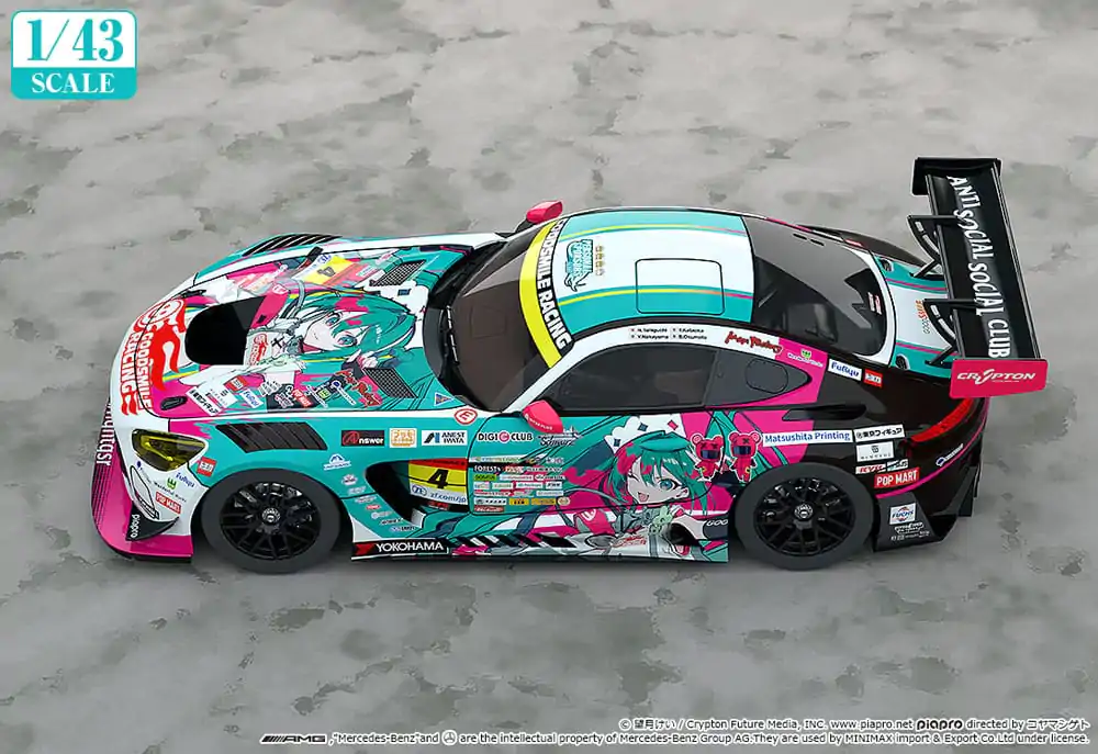 Hatsune Miku GT Project Vehicle 1/43 Hatsune Miku AMG 2025 Season Opening Ver. 11 cm product photo