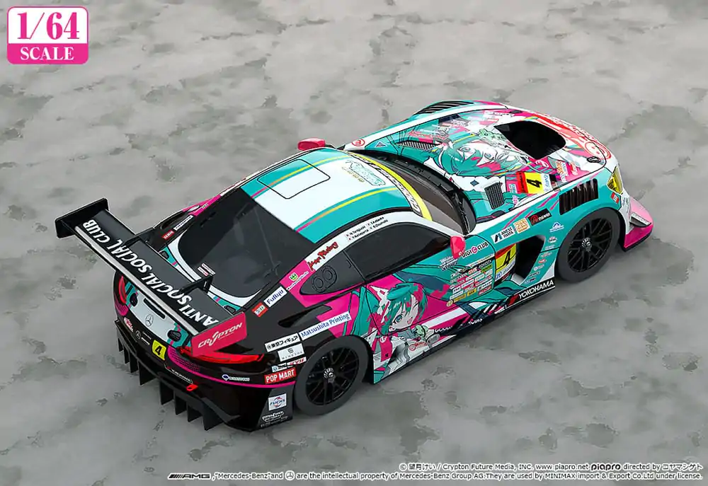 Hatsune Miku GT Project Vehicle 1/64 Hatsune Miku AMG 2025 Season Opening Ver. 7 cm product photo
