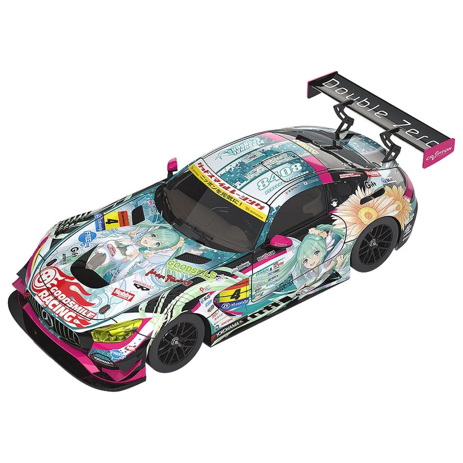 Hatsune Miku GT Project Vehicle 1/18 Good Smile Hatsune Miku AMG 2017 SUPER GT Ver. 26 cm product photo