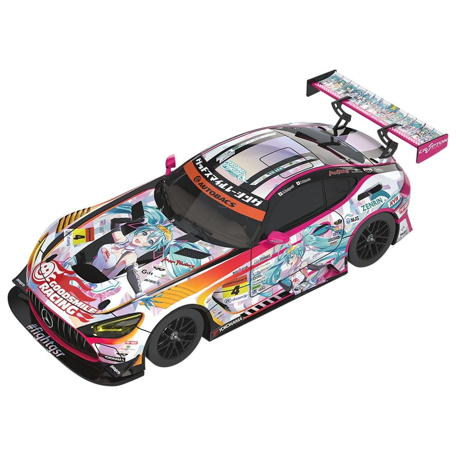 Hatsune Miku GT Project Vehicle 1/43 Good Smile Hatsune Miku AMG 2021 SUPER GT 100th Race Commemorative Ver. 11 cm product photo