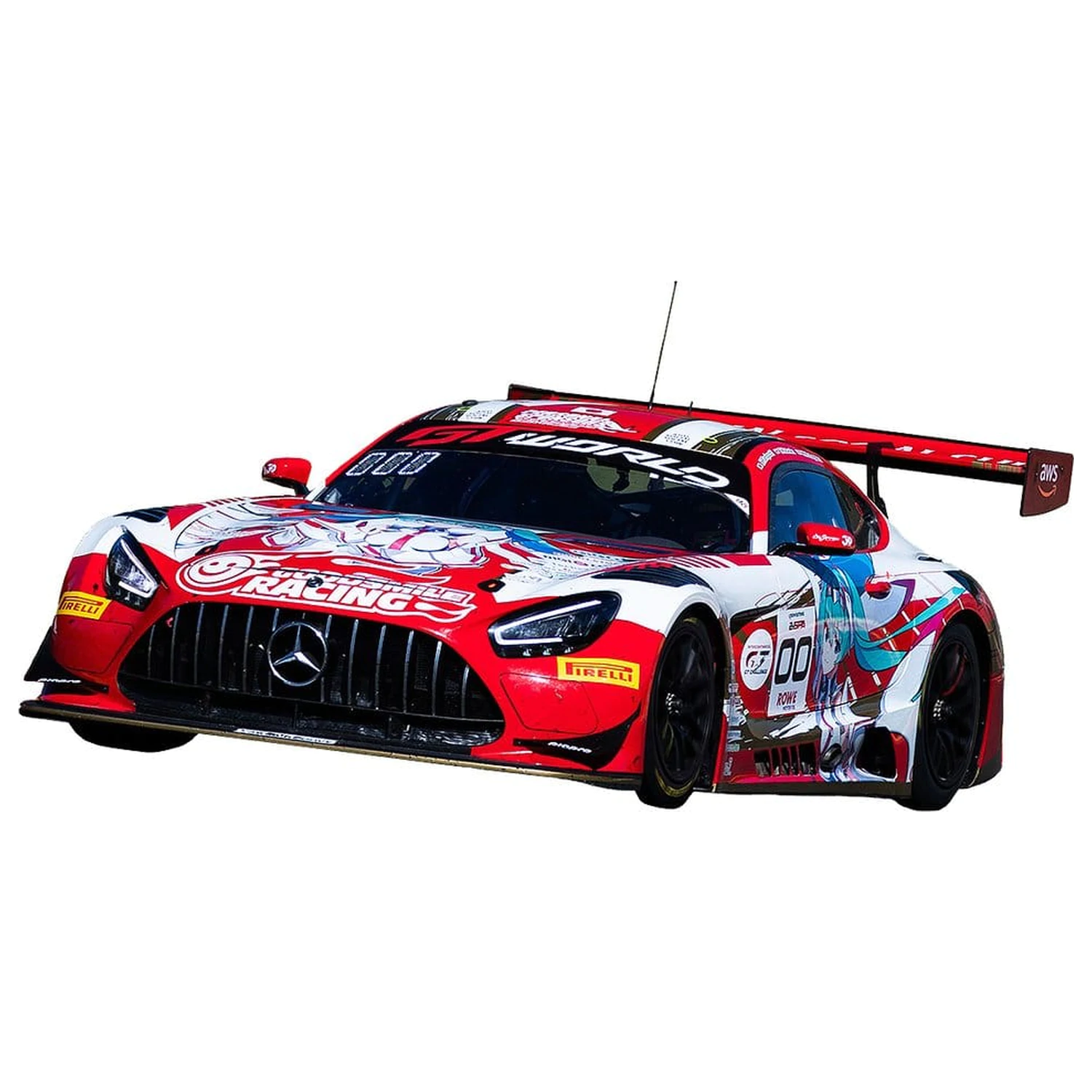 Hatsune Miku GT Project Vehicle 1/43 Hatsune Miku: AMG 2025 Spa 24H Ver. 11 cm product photo