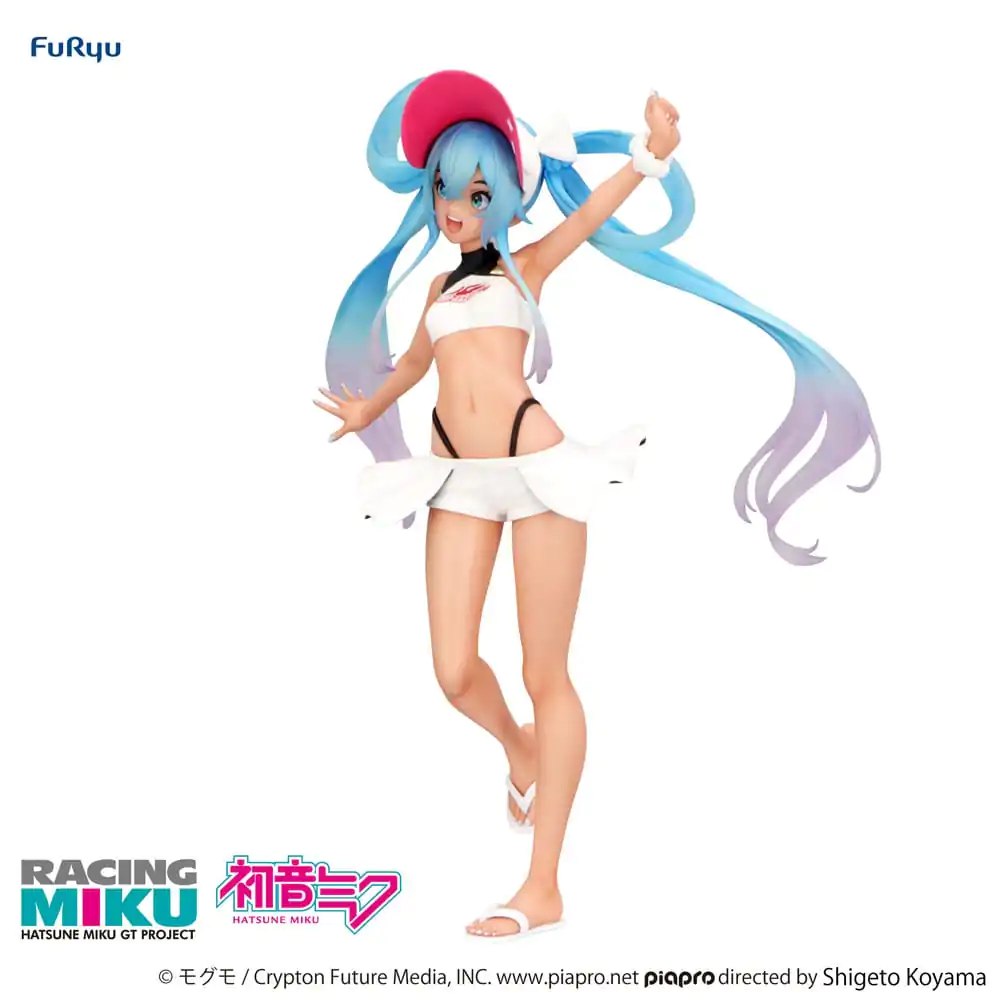 Hatsune Miku GT Project Trio-Try-iT PVC Statue Racing Miku 2024 Summer Holiday Ver. 23 cm product photo