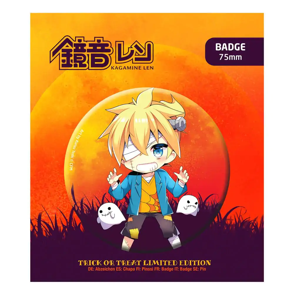 Hatsune Miku Pin Badge Halloween Limited Edition Kagamine Len product photo