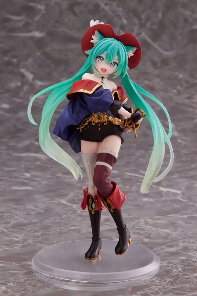 Hatsune Miku PVC Statue Hatsune Miku Wonderland Puss in Boots 18 cm   product photo