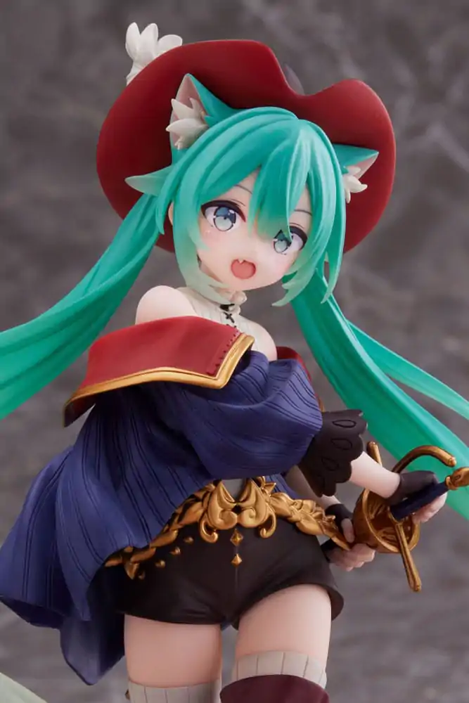 Hatsune Miku PVC Statue Hatsune Miku Wonderland Puss in Boots 18 cm   product photo