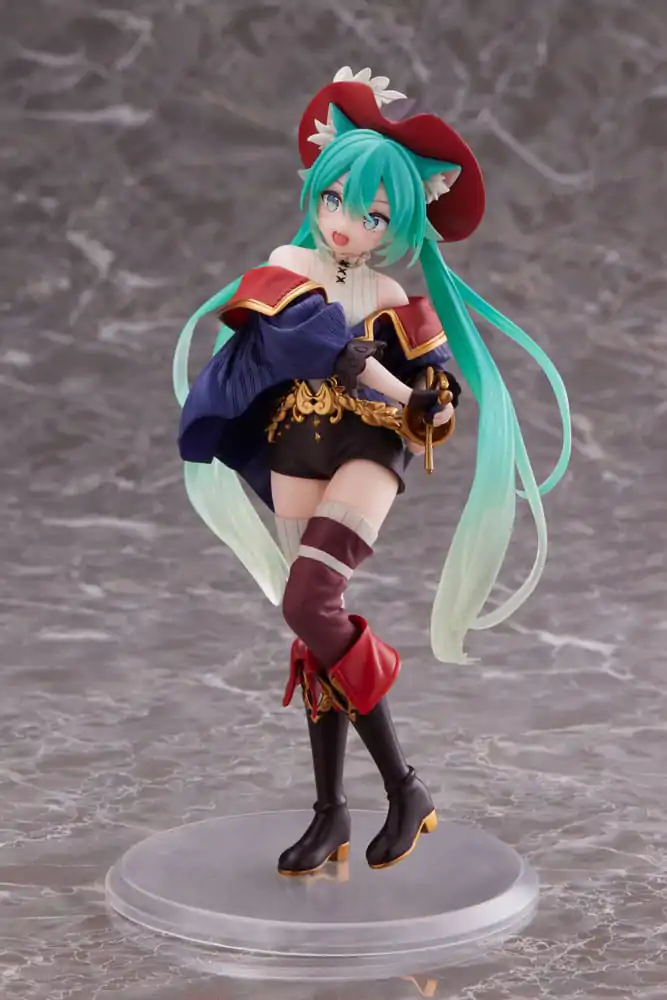 Hatsune Miku PVC Statue Hatsune Miku Wonderland Puss in Boots 18 cm   product photo