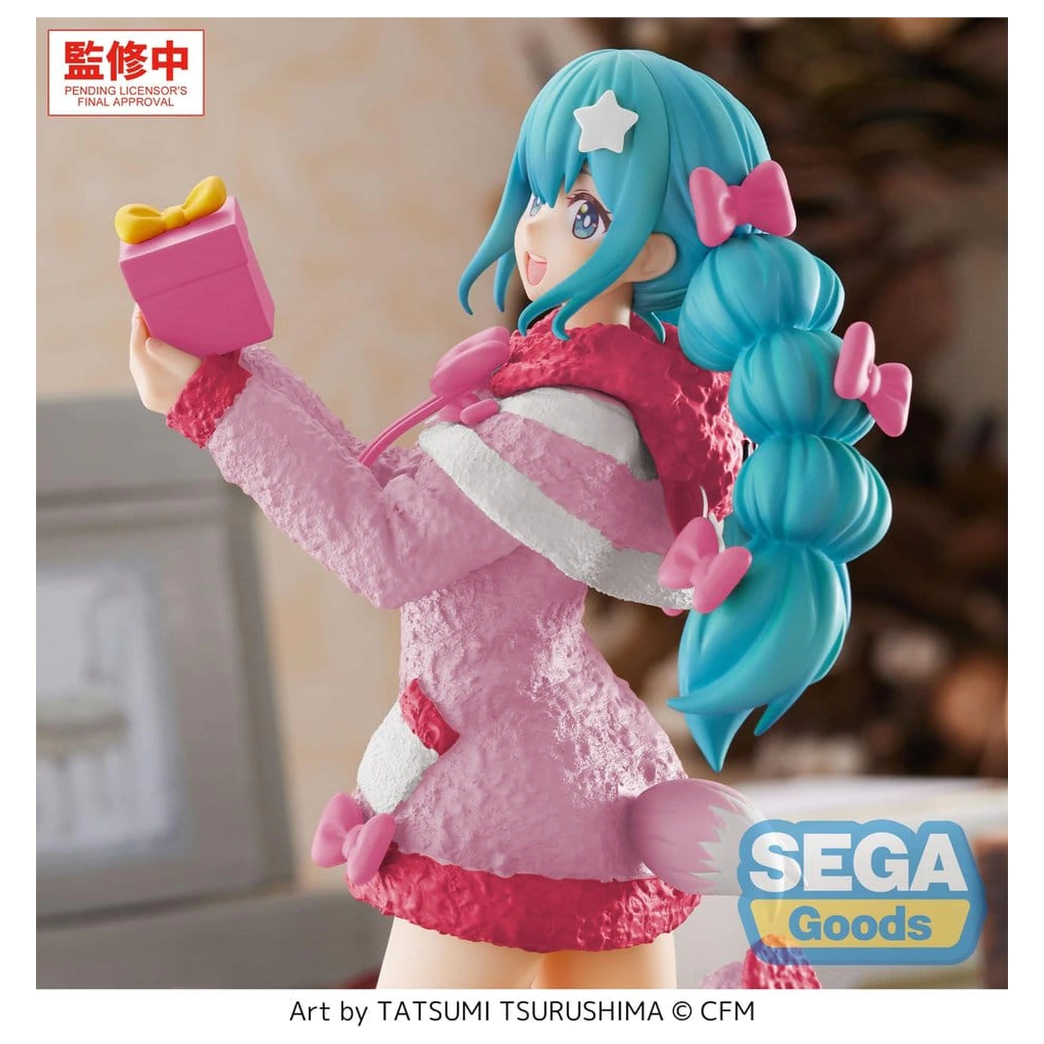 Hatsune Miku High Premium Figure PVC Figure Mokomoko Christmas Ver. 21 cm product photo