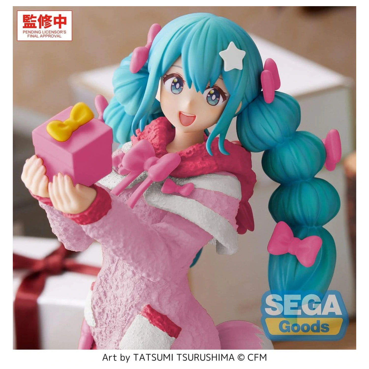 Hatsune Miku High Premium Figure PVC Figure Mokomoko Christmas Ver. 21 cm product photo
