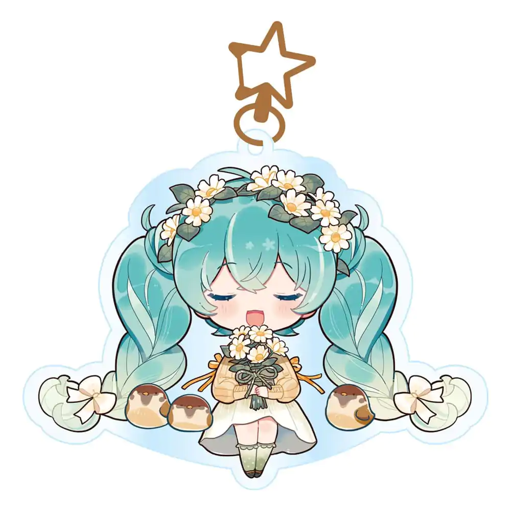 Hatsune Miku Acrylic Keychain Kawaii Autumn Time termékfotó