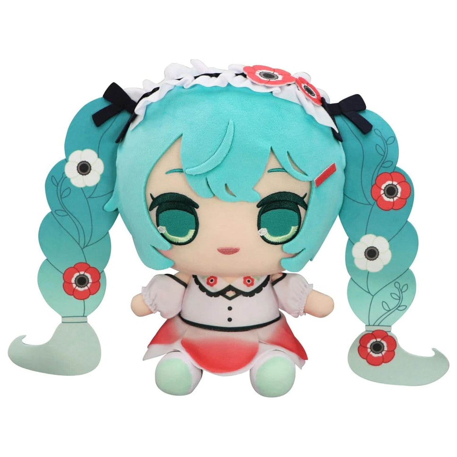 Hatsune Miku Kyurumaru Big Plush Figure Anemone 26 cm    product photo